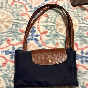 Navy Longchamp Large Tote